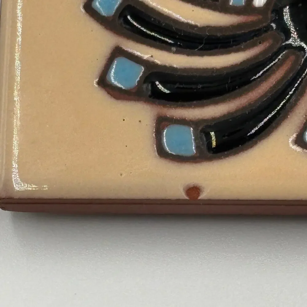 New Mexico Land of Enchantment Ceramic Tile Coaster Desert Zia Kokopelli Decor
